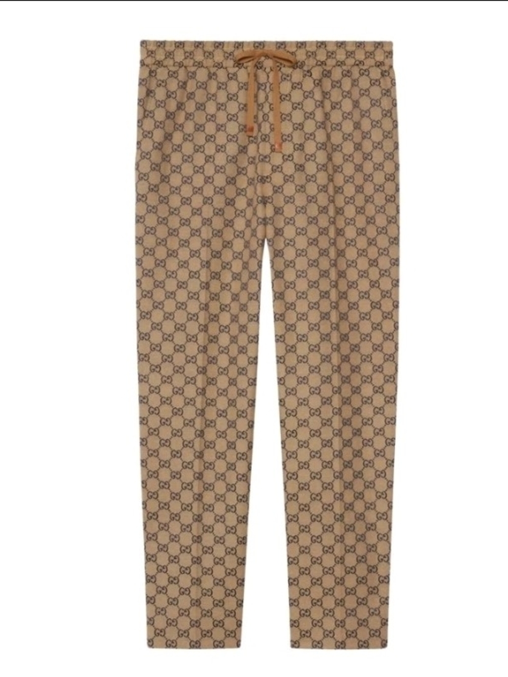 Gucci Tan GG Monogram Jogger Pants